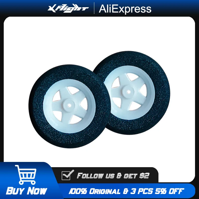 

XFlight 5-Spoke Wheels 30-46mm Super Light Foam Tires 10PCS White for RC Airplane Model DIY Accessories Aircraft Parts