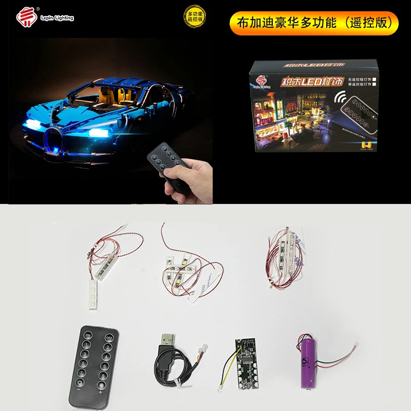 RC DIY LED-Licht-Kit für Lego 42083 technische Supersport wagen Hyper car Baustein-Set (nur LED-Licht, ohne Blöcke Modell)