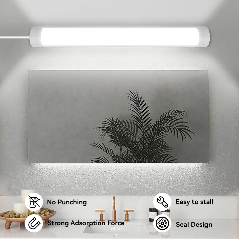 Led Buis Lamp Armatuur Home Highlight Verlichting Strip 220V Led Lightbar Slaapkamer Keukenkast Led Lamp Buis Met Schakelkabel