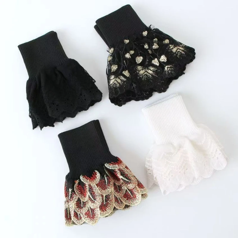 

Утепленные манжеты для пуховика, толстые хлопковые манжеты, теплые и грязеотталкивающие, удлиненные, с эластичной застежкой, аксессуары для одежды