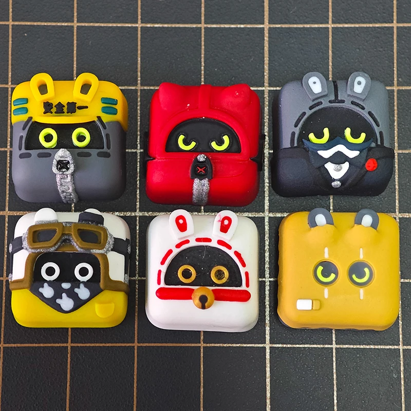 ZZZ Zenless Zone Zero Bangbu 2nd Series Personality Cute Resin Artisan Keycap For Mechanical Keyboard Keycaps Fans Birthday Gift