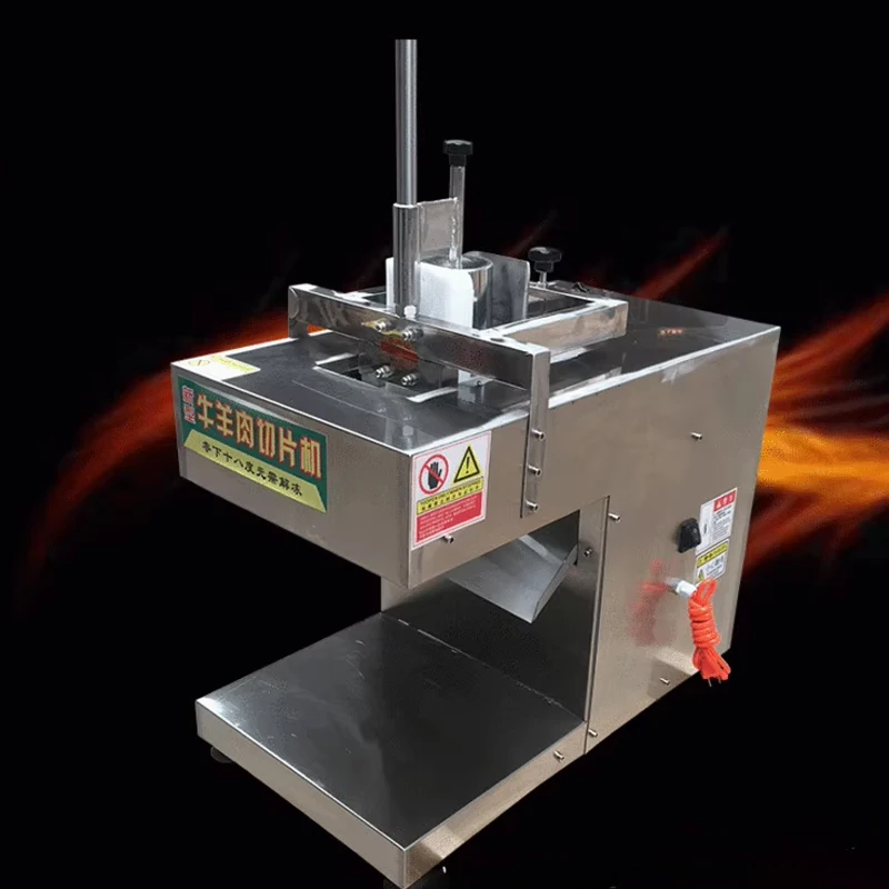 

Коммерческий электрический резак для мяса, формовочная машина для рулетов из баранины из нержавеющей стали, слайсер для замороженной говядины и ветчины для кухни, ресторана