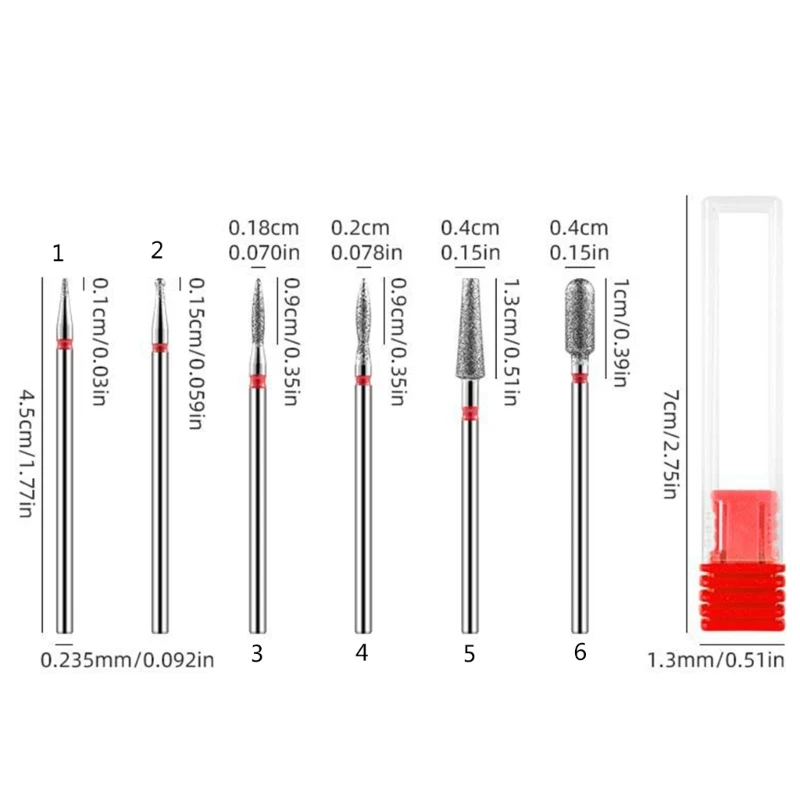 Ensemble de fraise à ongles manucure électrique cuticules mèches propres fraise Nail Art