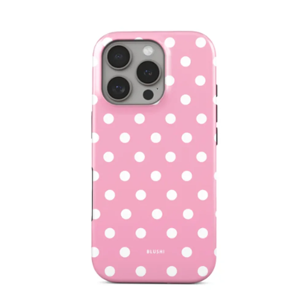 Retro-style Polka Dots Phone Case for IPhone 17 16 15 14 13 12 11 Air Pro Max X XS XR XSMax 7 8 Plus Glossy Film Hard PC Cover