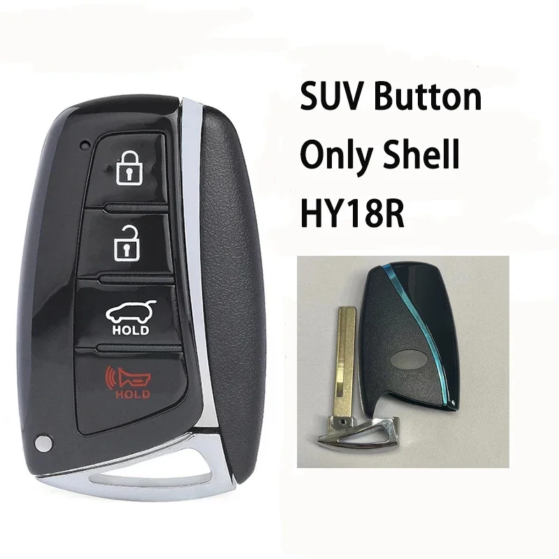 For Hyundai 2013-2018 Santa Fe 3+1 Button Smart Key (SUV) shell HY18R/HY22 with logo