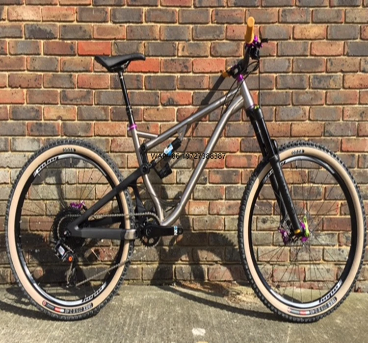 

Full Suspension Bicycle Frame Titanium Full Suspension Bike Frame 26er MTB Suspension Bike Frame 29er