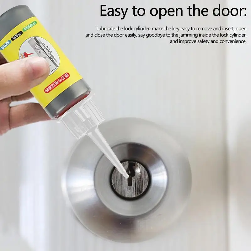 60ml Graphite Powder Lubricant Natural Lock Core Keyhole Lubricant Pencil Powder For Window Keys Door Guide Hinge Lock