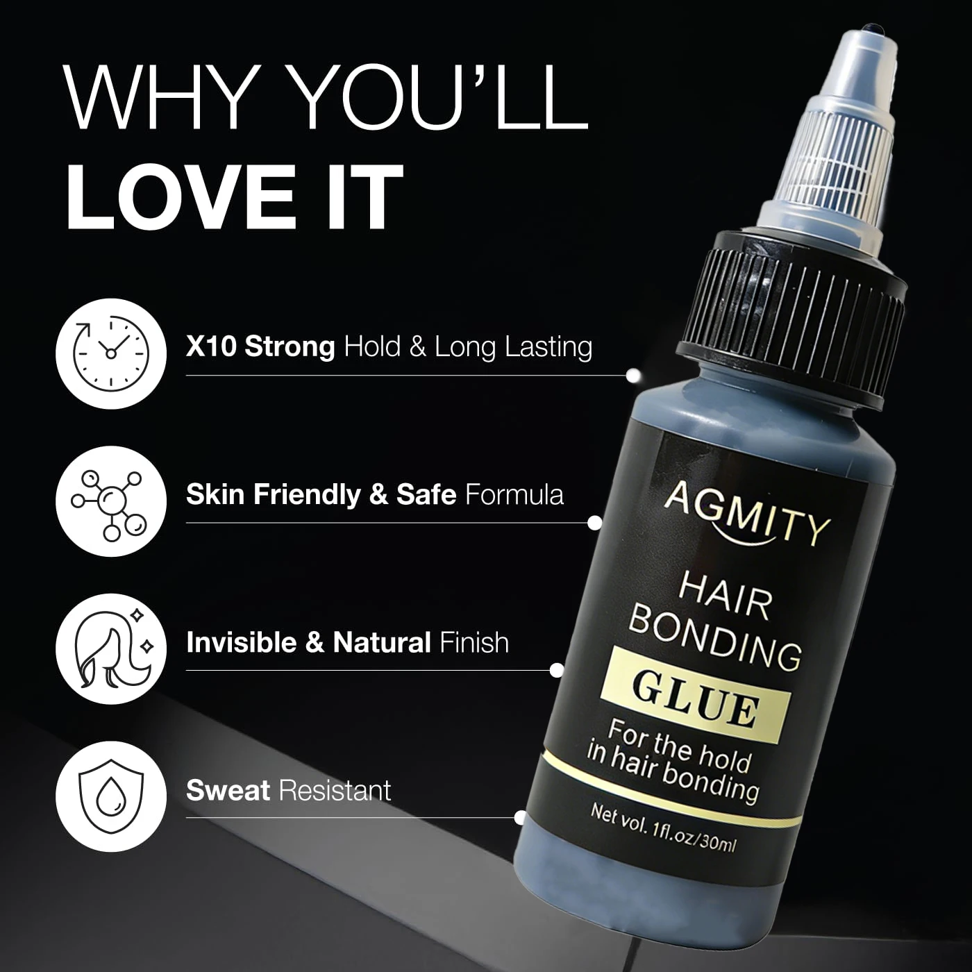 Hair Bonding Waterproof Glue Toupee Tool Liquid Adhesive False Eyelashes Wig Glue Professional Hair Extension Invisible Bond