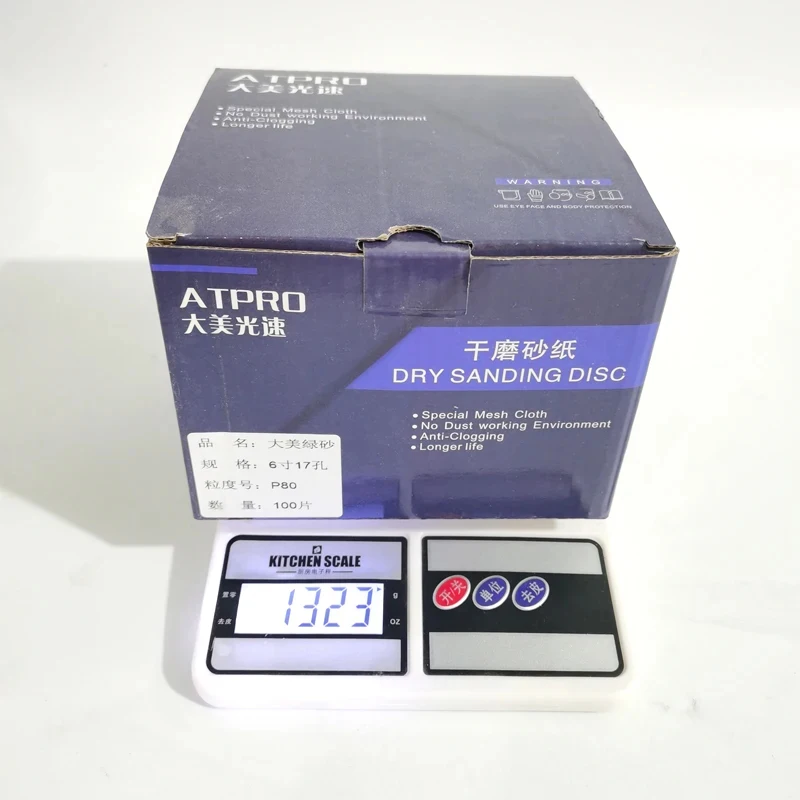 6-дюймовый шлифовальный диск с 17 отверстиями, сухая наждачная бумага, зеленая, на велюровой основе, для пневматической шлифовальной машины, самоклеящийся, для шлифовки и полировки
