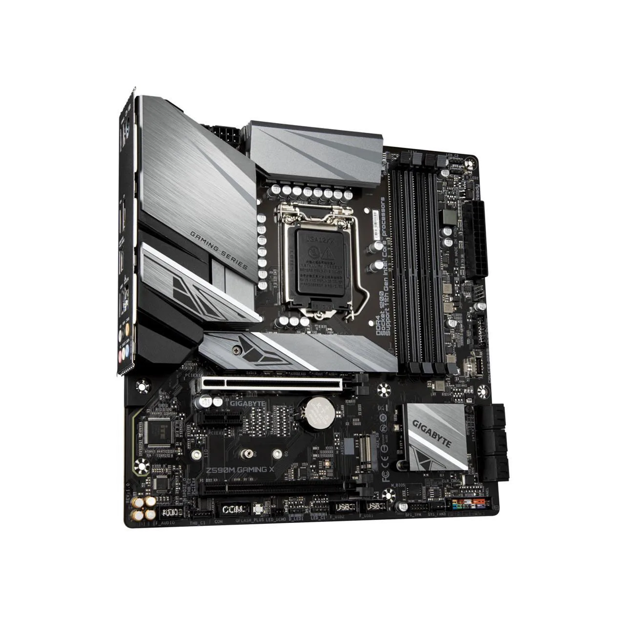 Imagem -03 - Gaming x Intel Z590 Express Lga1200 Micro Atx Ddr4-sdram Placa-mãe para Desktop Usb 3.2 Gen Tipo-a Placa-mãe Hdmi Gigabyte-z590m