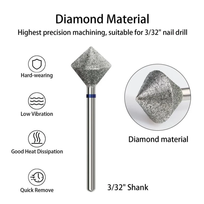 Nail Art Pre-processing Polishing Head Diamond Nail Tools Pushing Facade Grinding Head Polishing Tool DIY Nail Accessories