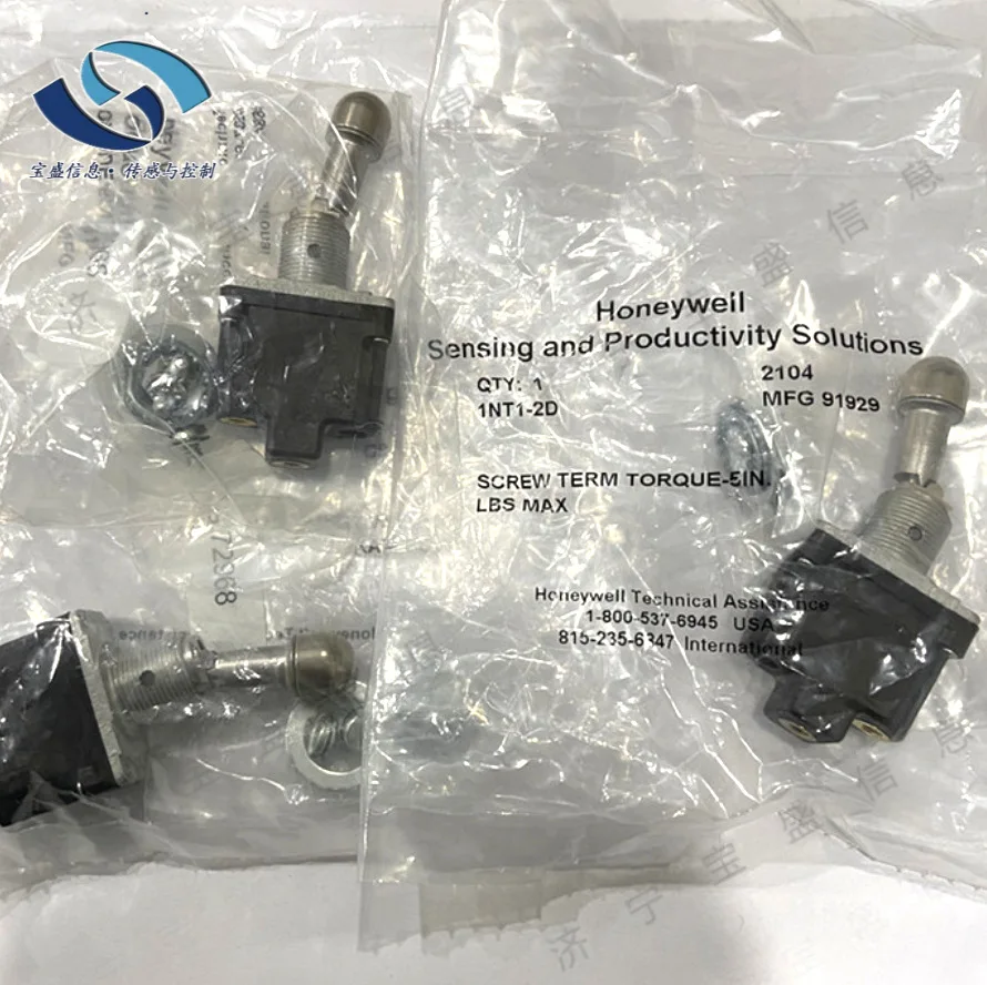 2025 1NT1-2D 1NT1-3D 2NT1-3D Honeywell, button switch, toggle, basic quick switch