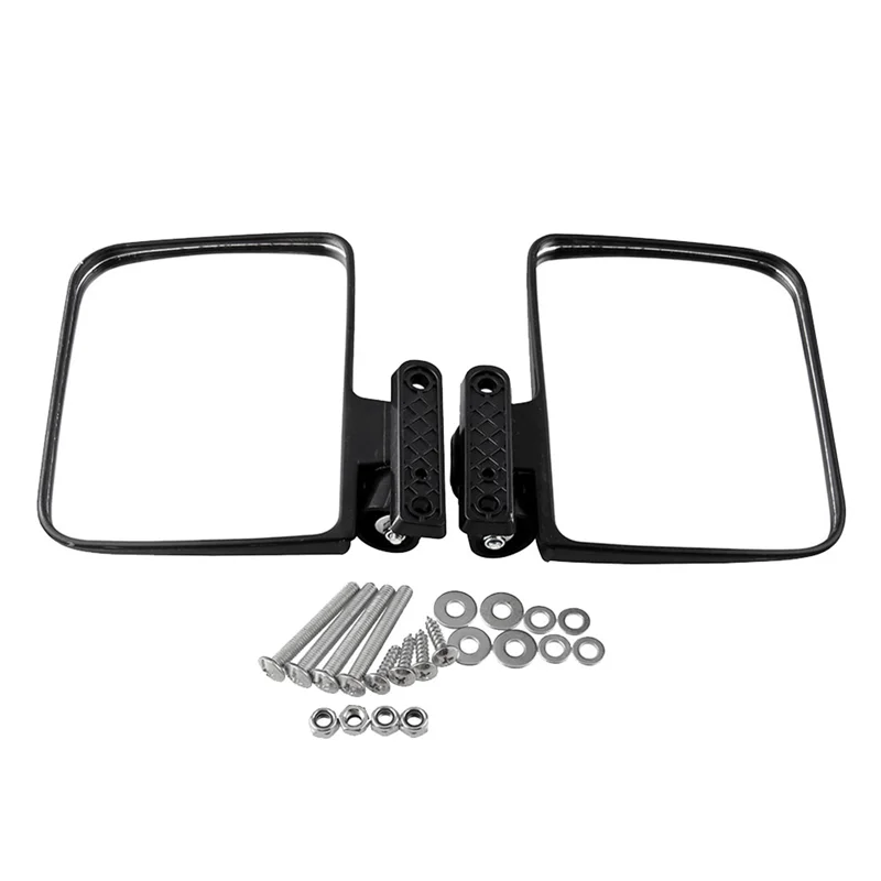 For Golf Cart Mirrors - Universal Folding Side View Mirror for Golf Carts for Club Car for EZGO