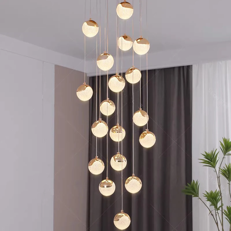 

Modern Stair chandelier Pendant lights indoor lighting Ceiling lamp hanging light led Chandeliers for living room indoor lightin
