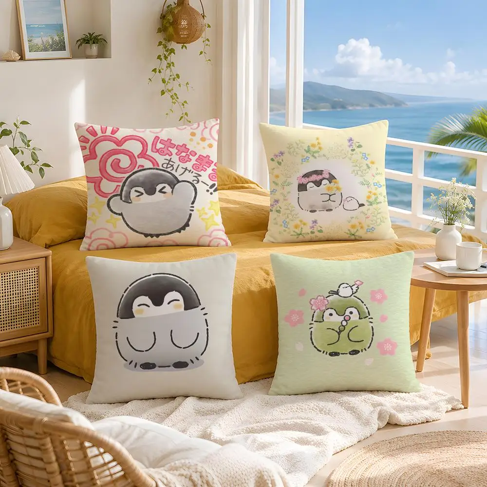 Character Koupen‑chan Cushion Cover Throw Pillow Short Plush Fresh Natural Cushion for Living Room Sofa Ornament Present Gift