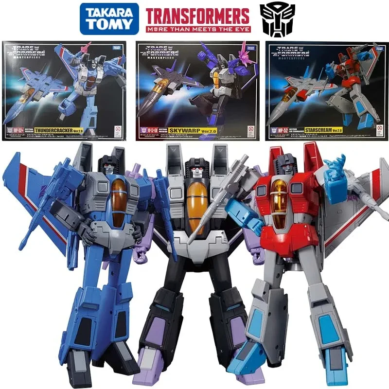 Takara Tomy Transformers Masterpiece Mp-52 Starscream Thundercracker Skywarp Mp-11nt 18Cm Action Figure Kid Toy Gift Collection