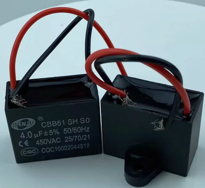 4uF 450V CBB61 fan capacitor 4uF fan start capacitor motor start capacitor