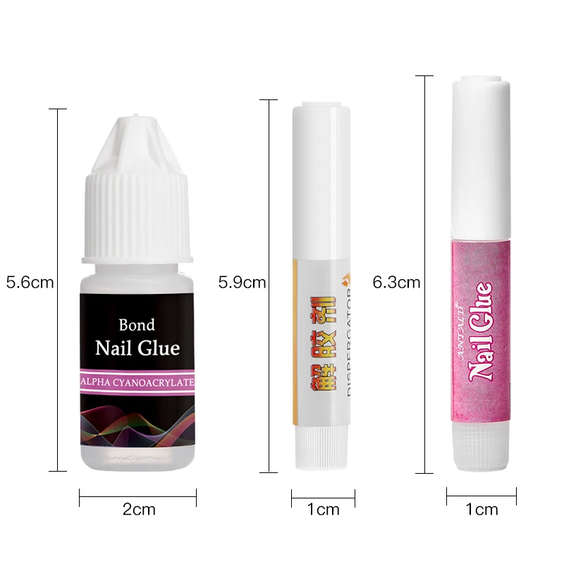 1/2/3g Bond Nail Glue Fast-Dry Adhesive Acrylic Art False Tips 3D Decoration Nail Tips Nail Rhinestone Glue Adhesive Tools