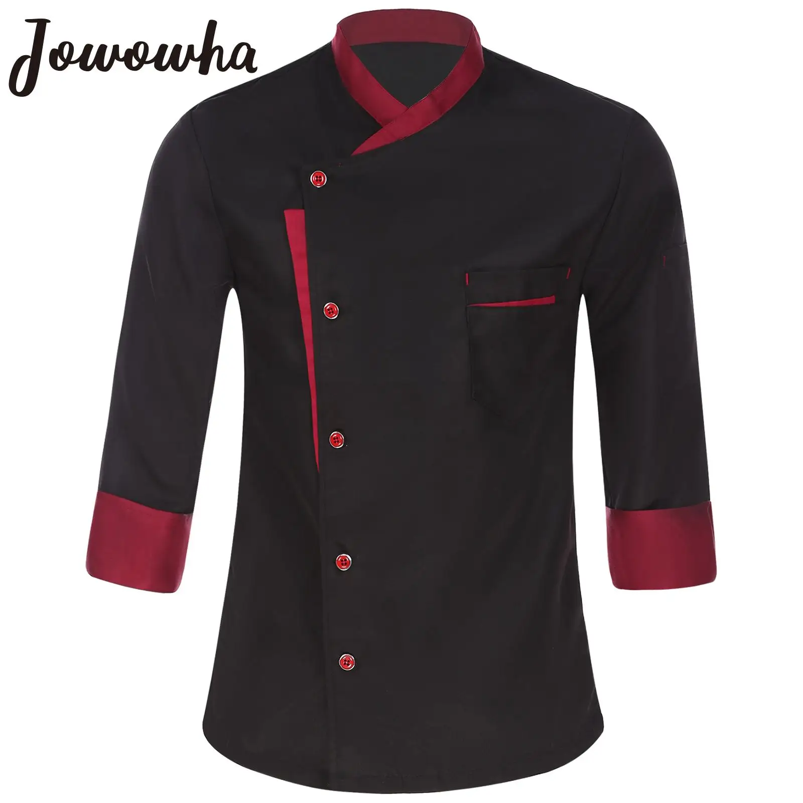 Unisex Koch Kleidung Uniform Restaurant Küche Kochen Koch Mantel Kellner Arbeit Jacken Lange Sheeve Chef Jacke für Männer und Frauen