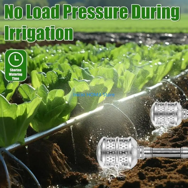 A5YD Corrosion Resistant Aluminum Diffuser Nozzle for Yard Vegetables Gardens Gentle Root Watering System 3/4 Inch Threaded