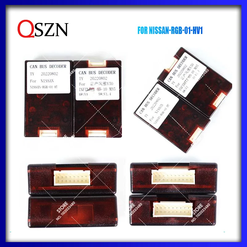 

QSZN Canbus Box Decoder for NISSAN-RGB-01-HV1 Y50 05-10 M35 Y50 Android Car Radio