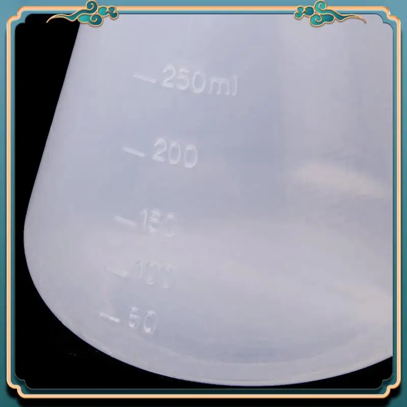 ABJG-3X プラスチック透明実験室化学三角フラスココンテナボトル - 250 ml