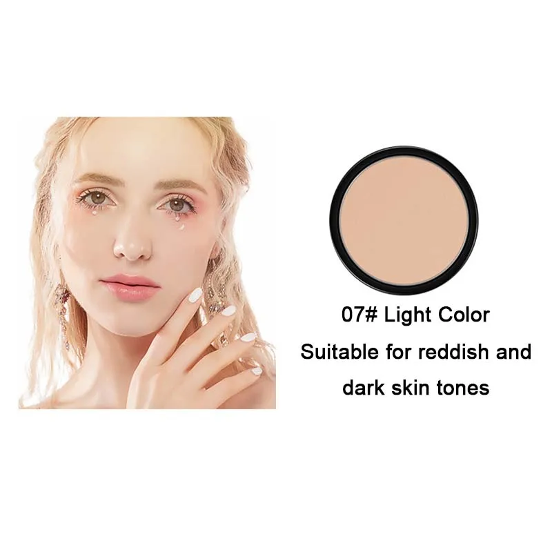 New Face Pressed Powder Cosmetics Long Lasting Oil Control Brightening Makeup Powder Palette Beauty Long Lasting Makeup Effect