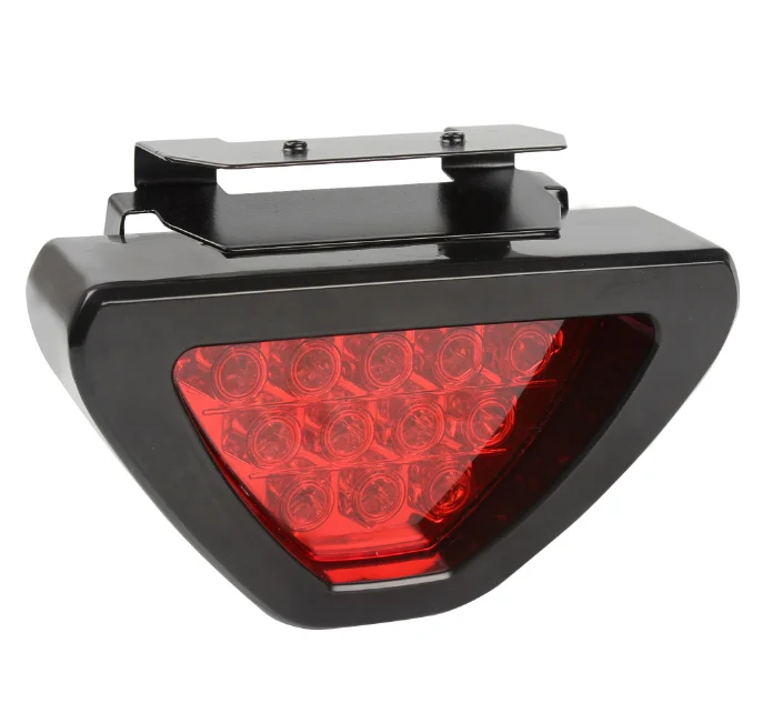 1pcs Led brake higt lights Universal Sporty F1 Style Triangle car styling LED Rear Stop Brake Light RED Car Accessories