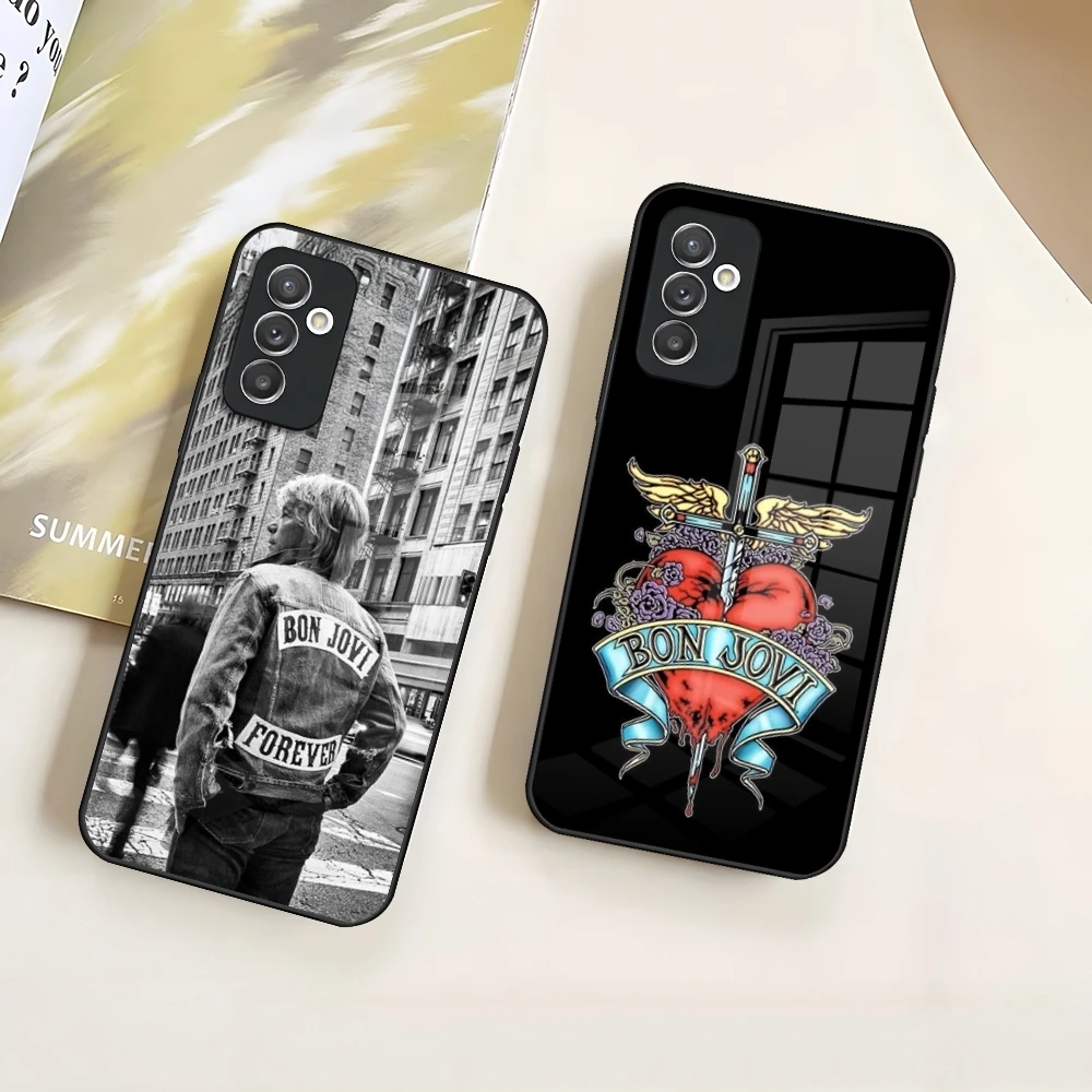 Capa de Celular de Vidro B-Bon Jovi-i para Samsung A16 A26 A36 A56 A15 A25 A35 A55 A14 A24 A34 A54 A13 A23 A33 A53 A12 A22 A32