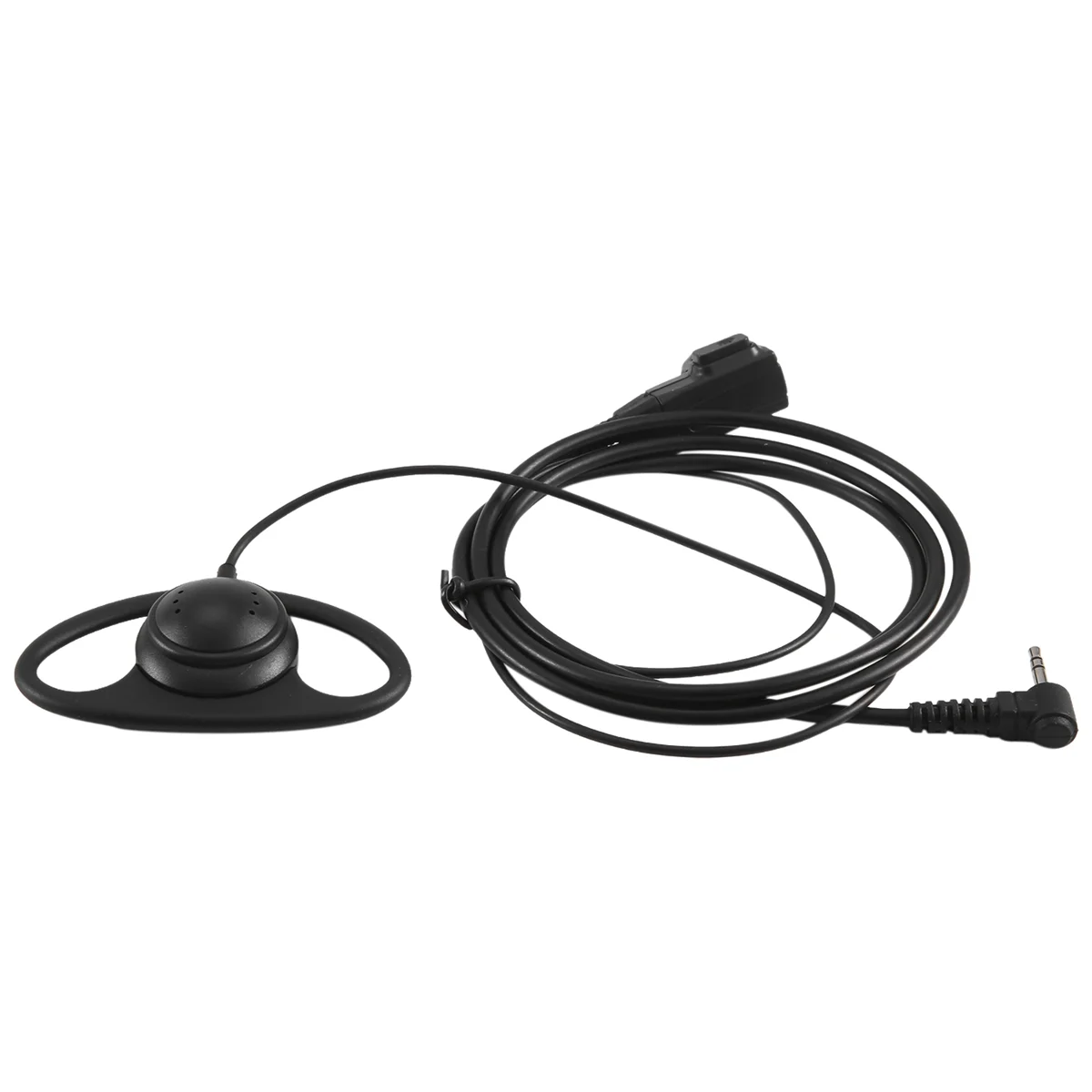 Auricular tipo D de 1 Pin con gancho para la oreja, auricular con micrófono PTT para Talkabout, Radio portátil TLKR T3 T4 T60 T80 MR350R Walkie Talkie