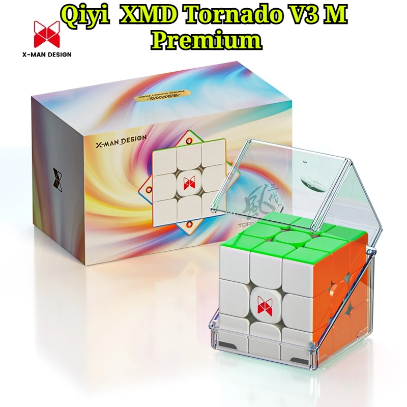 

New Qiyi 3x3 Cube XMD Tornado V3 M Premium 3x3x3 Cube Magnetic Magic Speed Cubo Puzzle Toys