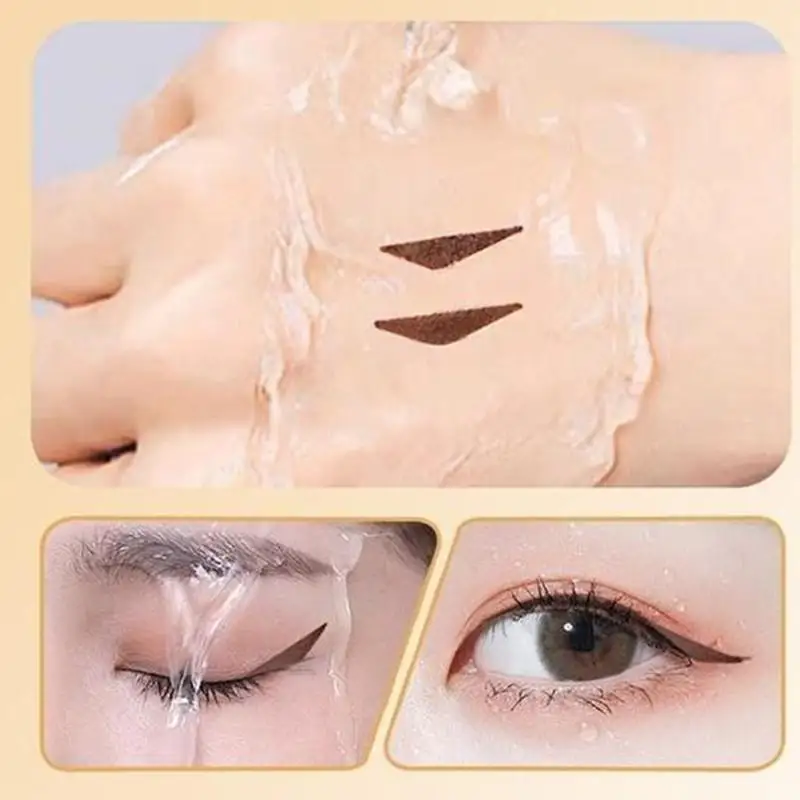Water Resistant Eyeliner Stamp Stickers One-stick Molding Easy To Use Water Resistant Sweat Resistant Sweat Resistant