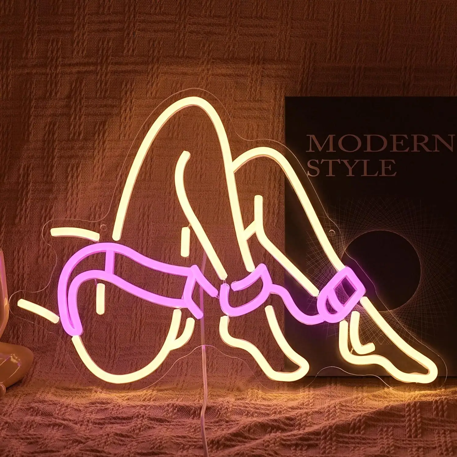 Lady Legs Neon Sign USB Dimmable LED Light for Bedroom Beauty Salon Bar Nightclub Adult Party Wall Decoration Night Light Gifts
