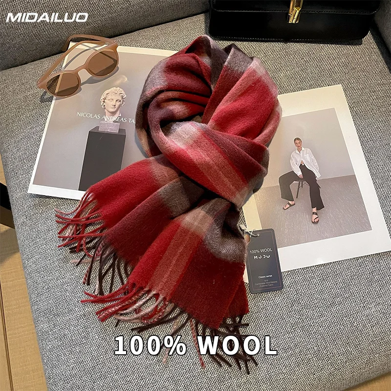 180 * 32 سم وشاح شتوي دافئ ومقاوم للرياح أنيق وعصري غير قابل للتمدد متعدد الوظائف للنشاط والترفيه في الهواء الطلق #1