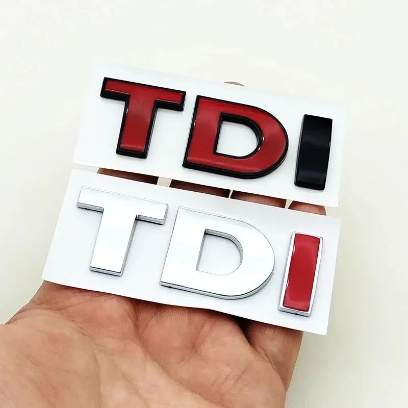 3D ABS Черная эмблема TDI с буквами, наклейка на задний багажник автомобиля для VW Volkswagen Polo Golf 4 5 6 7 Touran Passat, аксессуары
