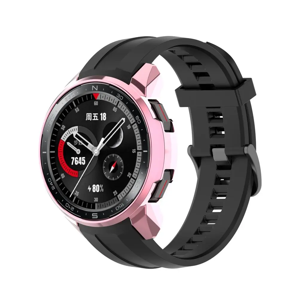 Capa protetora para Huawei Honor Watch, GS Pro Plating, PC Protector, Bumper Frame, Watch Cases