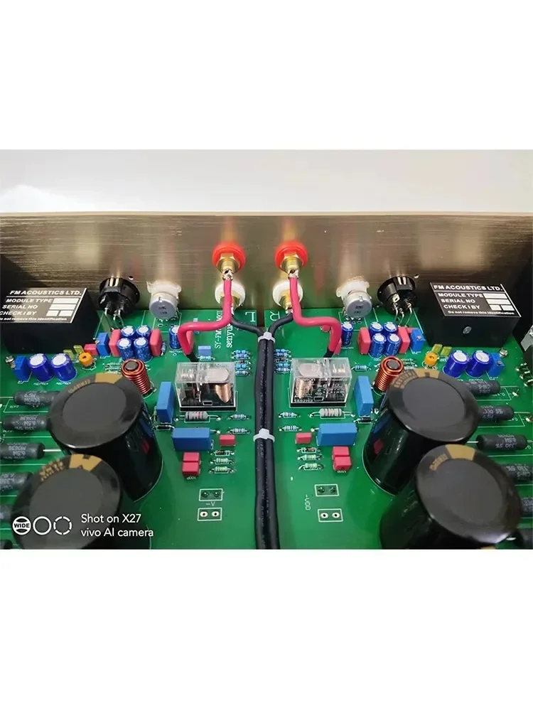 AMXEKR الاستنساخ FM711 MKII مكبر كهربائي فئة AB 250 واط * 2 HiFi المنزل الراقية مكبر كهربائي 1:1 استنساخ 100dB