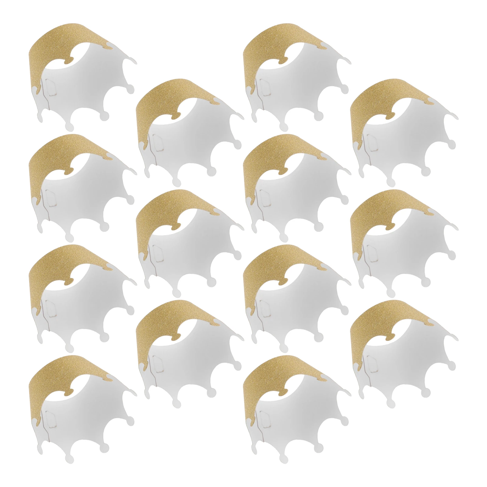 

36pcs Crown Cupcake Packaging Paper Cups Liners Baking Supplies Golden Glitter Elegant Design Cake Muffin Trays Display