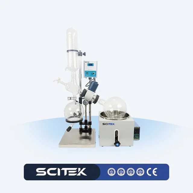 0-120 Rpm/0-90 Rpm Rotary Evaporator with Vacuum Gauge Temperature and Speed  Digital Display