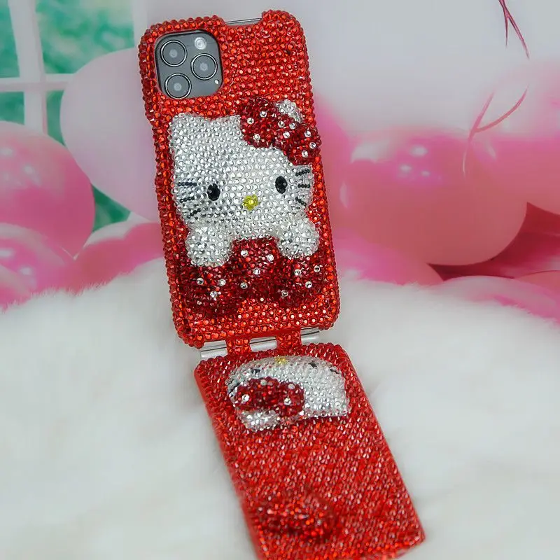 

Rhinestone Bling Crystal Phone Case Chain For iPhone 11 12 13 14 15Pro Max X Xs XR 7 8 Plus SE 2 3 10 Transparent Bumper Cover