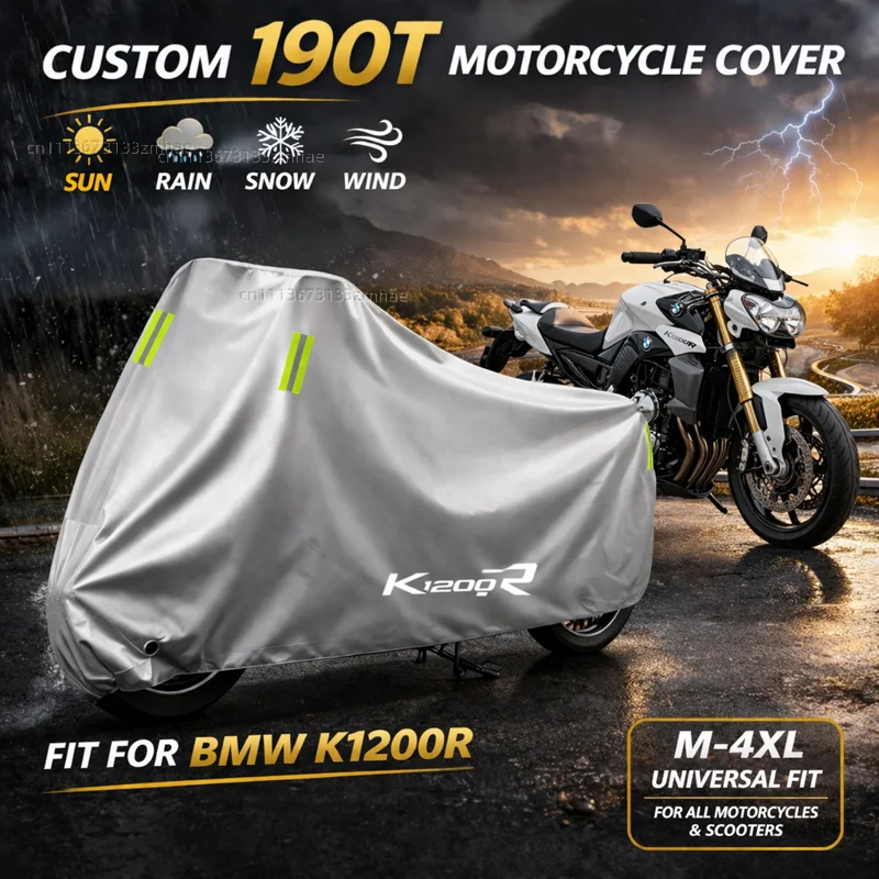 

For BMW K1200R K1200S K 1200 R K 1200R Motorcycle Cover Waterproof Heavy Duty Outdoor Rain Dust Sun Protector