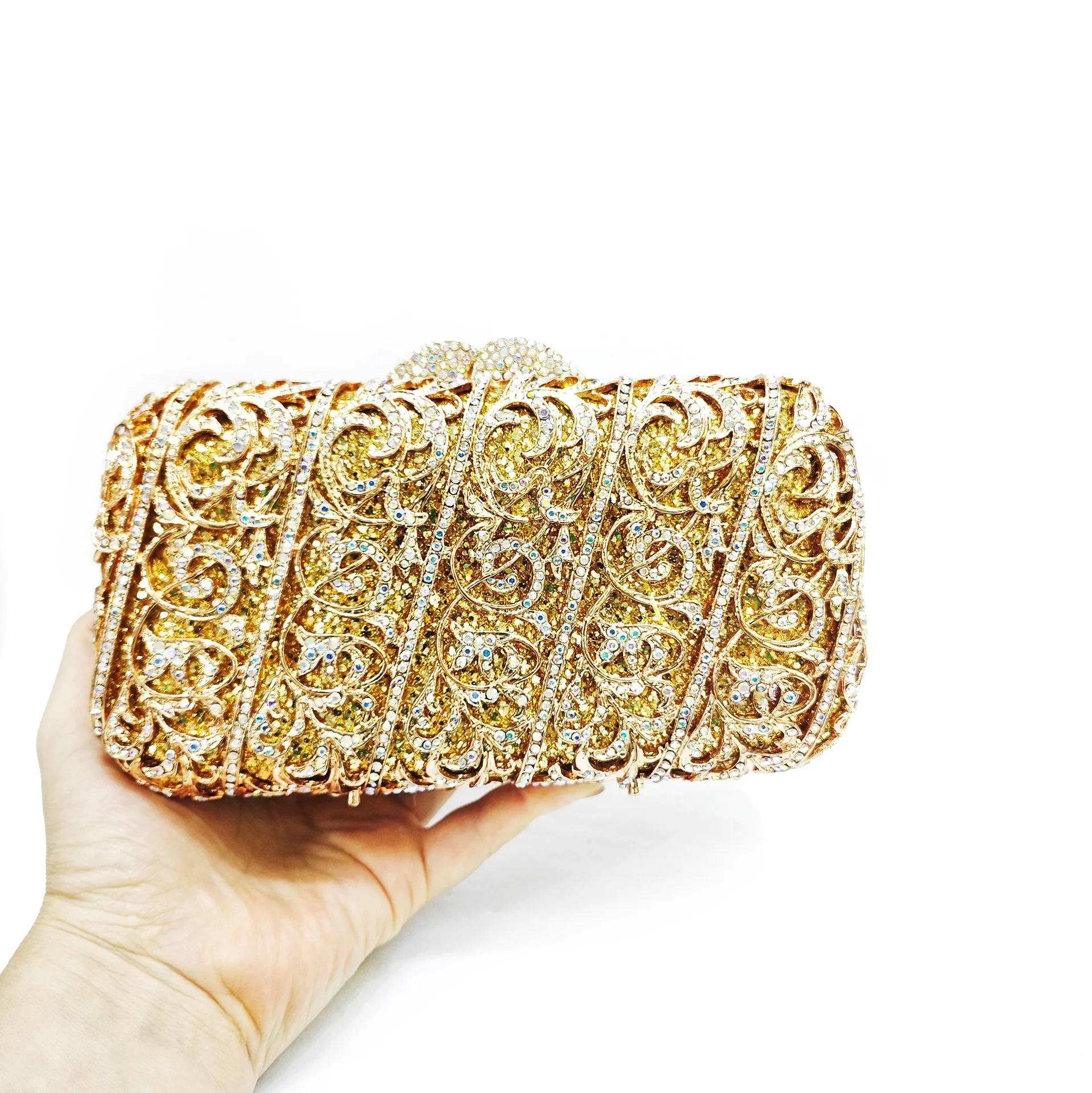 

XIYUAN золотые вечерние сумки с бриллиантами, женские великолепные кошельки-клатчи со стразами и металлическими кристаллами, женские уникальные сумки для свадебной вечеринки