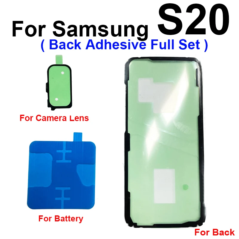 For Samsung Galaxy S20 S20 Plus S20 Ultra S20 FE LCD Screen Back Battery Cover Camera Lens Waterproof Adhesive Sticker Tape