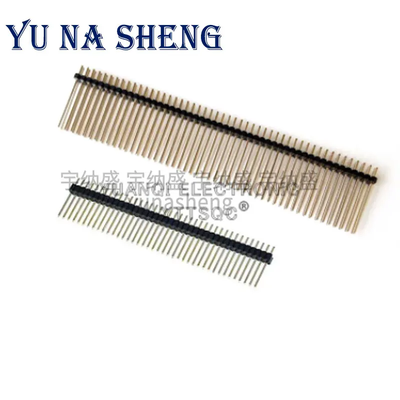 1.27mm 1.27 Single Double Row Male 1X40P 2*50P Breakaway PCB Board Pin Header Long 11mm 12mm 14MM Connector Strip Pinheader