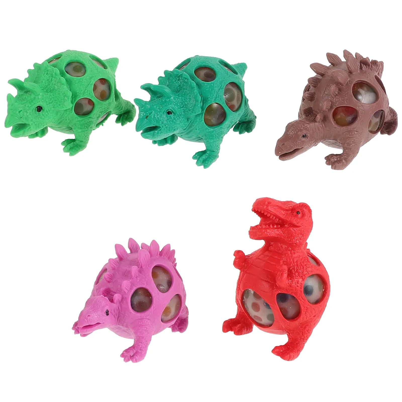 10 Uds. Bola de ventilación de dinosaurio juguetes para niños Squishy elástico Fidget Squeeze Animal sensorial