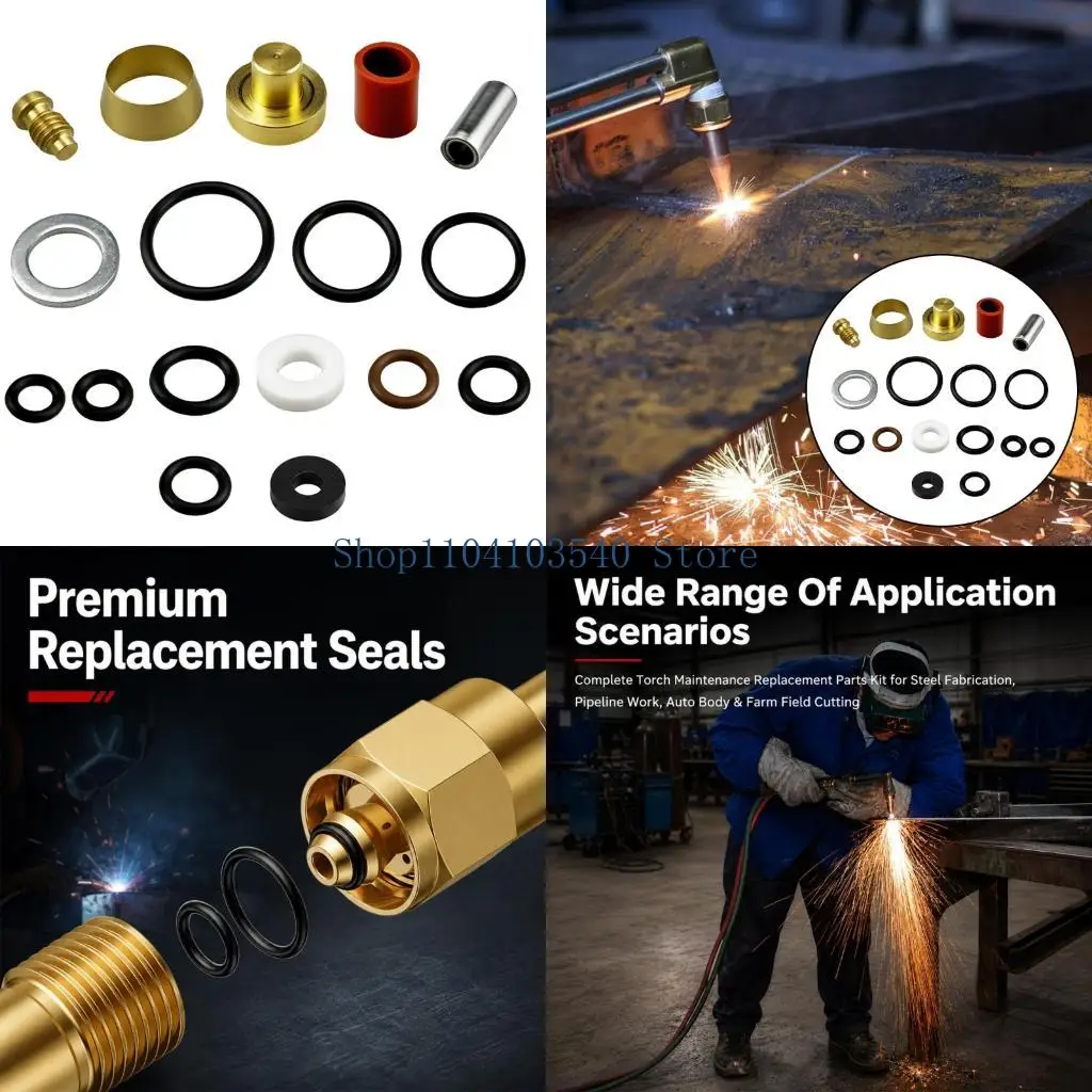 02DC Cutting Tool Service with Mixed Washers Rubber Items Metal Hardware and PTFE Items for Routine Maintenance Replacement Work
