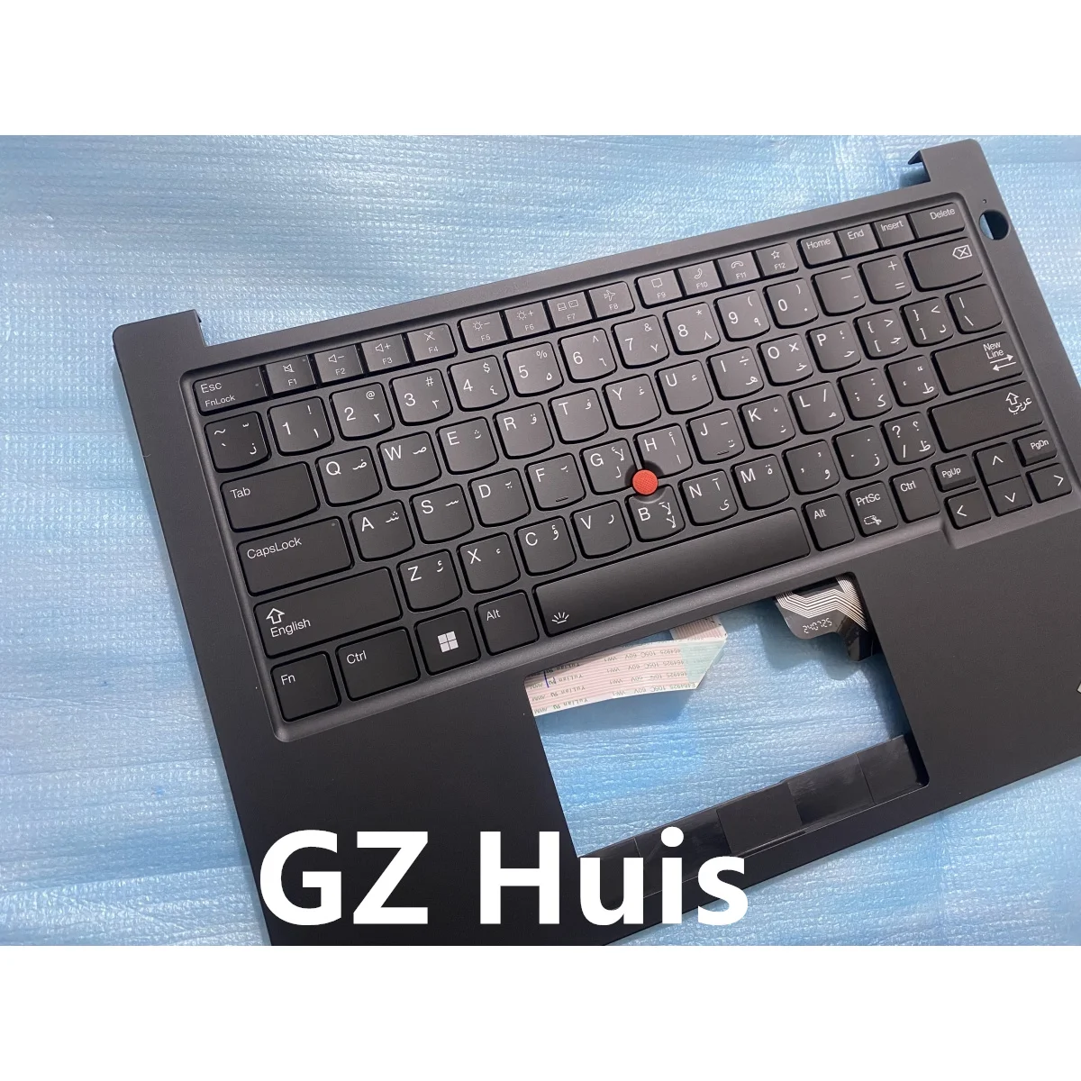 حافظة أصلية جديدة لجهاز Lenovo ThinkPad E14 Gen 5 العربية بإضاءة خلفية للوحة المفاتيح Palmrest