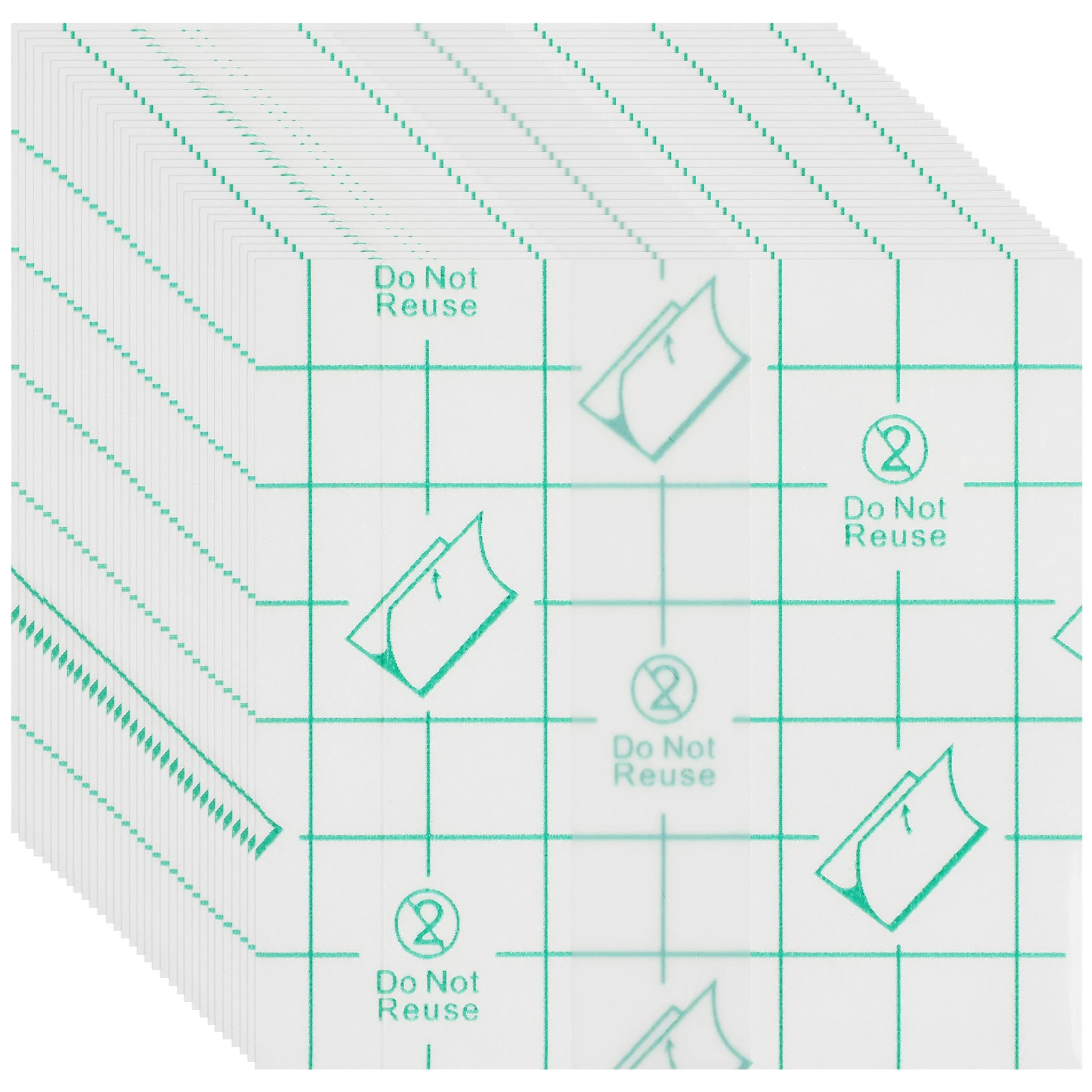 100 Uds paleta de maquillaje de mano mezcla de pegatinas de base 7cm x 7cm adhesivo desechable para cosméticos de papel de sombra de ojos líquida