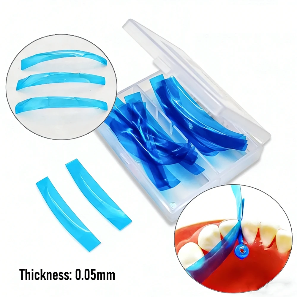 

15Pcs Contoured Anterior Dental Matrices Strips for Class III IV Resin Restorations and Cosmetic Dentistry