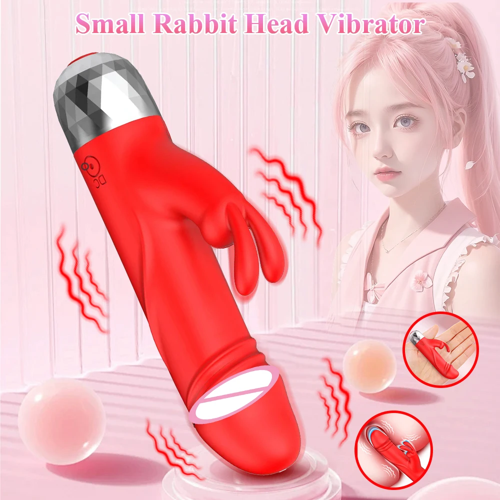 Dildo Rabbit Vibrator for Women Vaginal Clitoris Stimulator G-Spot Massage Mini Bullet Vibrator Female Masturbator Sex Toy